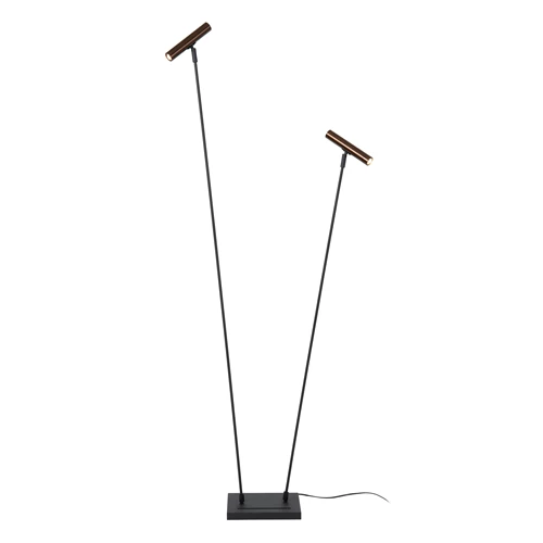 Lucide DUARTE - Floor lamp - 2xG9 - Coffee | Vibes - detail 1
